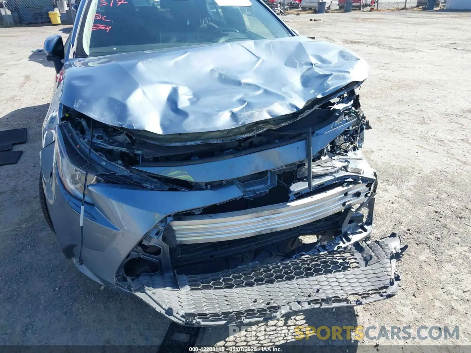 6 Photograph of a damaged car JTDEAMDE4MJ024253 TOYOTA COROLLA 2021