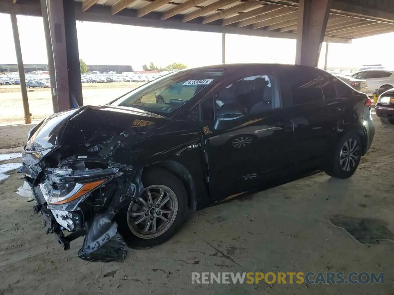 1 Photograph of a damaged car JTDEAMDE4MJ025225 TOYOTA COROLLA 2021