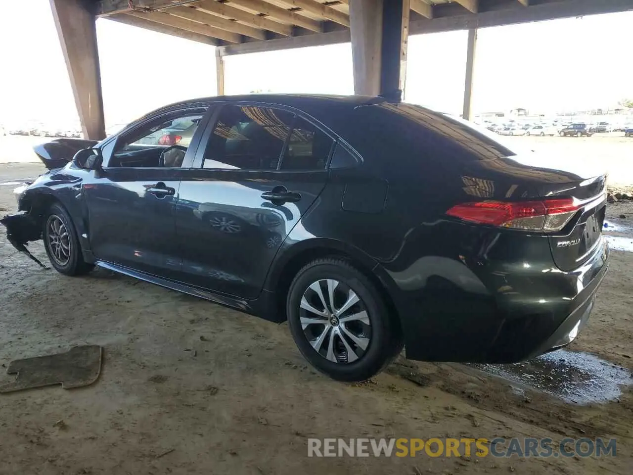 2 Photograph of a damaged car JTDEAMDE4MJ025225 TOYOTA COROLLA 2021