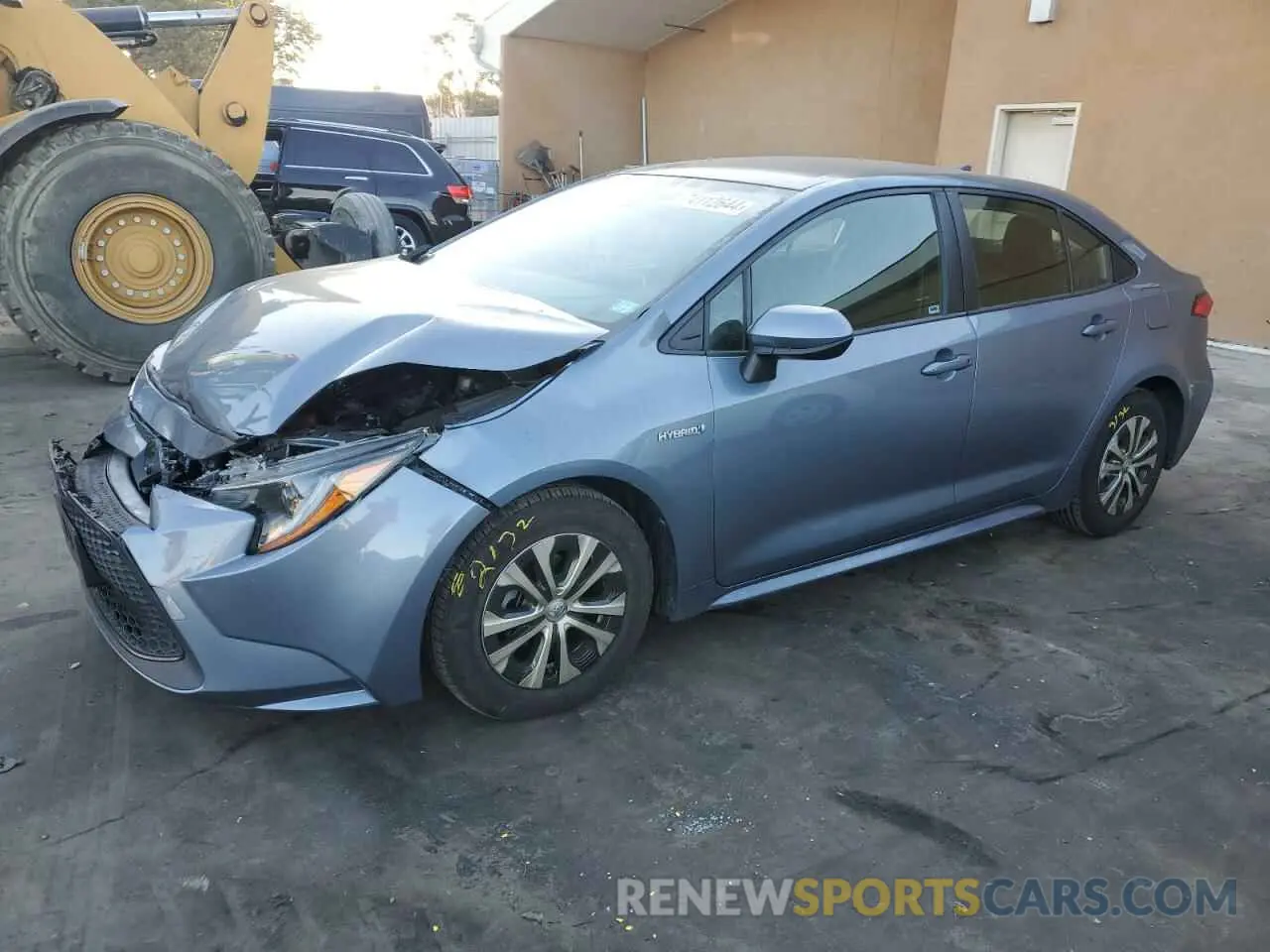 1 Photograph of a damaged car JTDEAMDE4MJ027301 TOYOTA COROLLA 2021