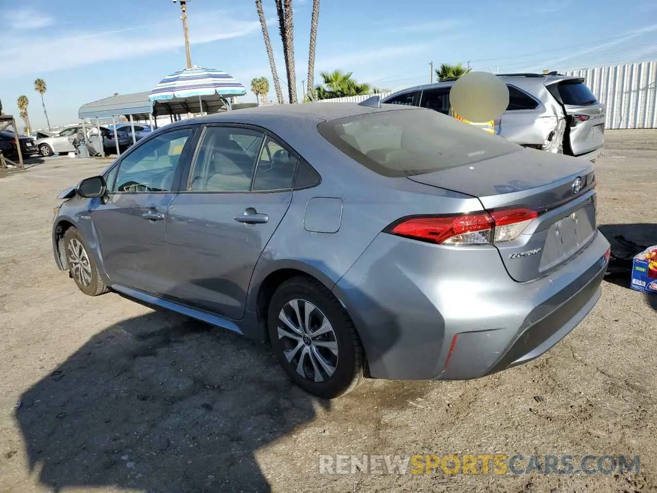 2 Photograph of a damaged car JTDEAMDE4MJ027797 TOYOTA COROLLA 2021