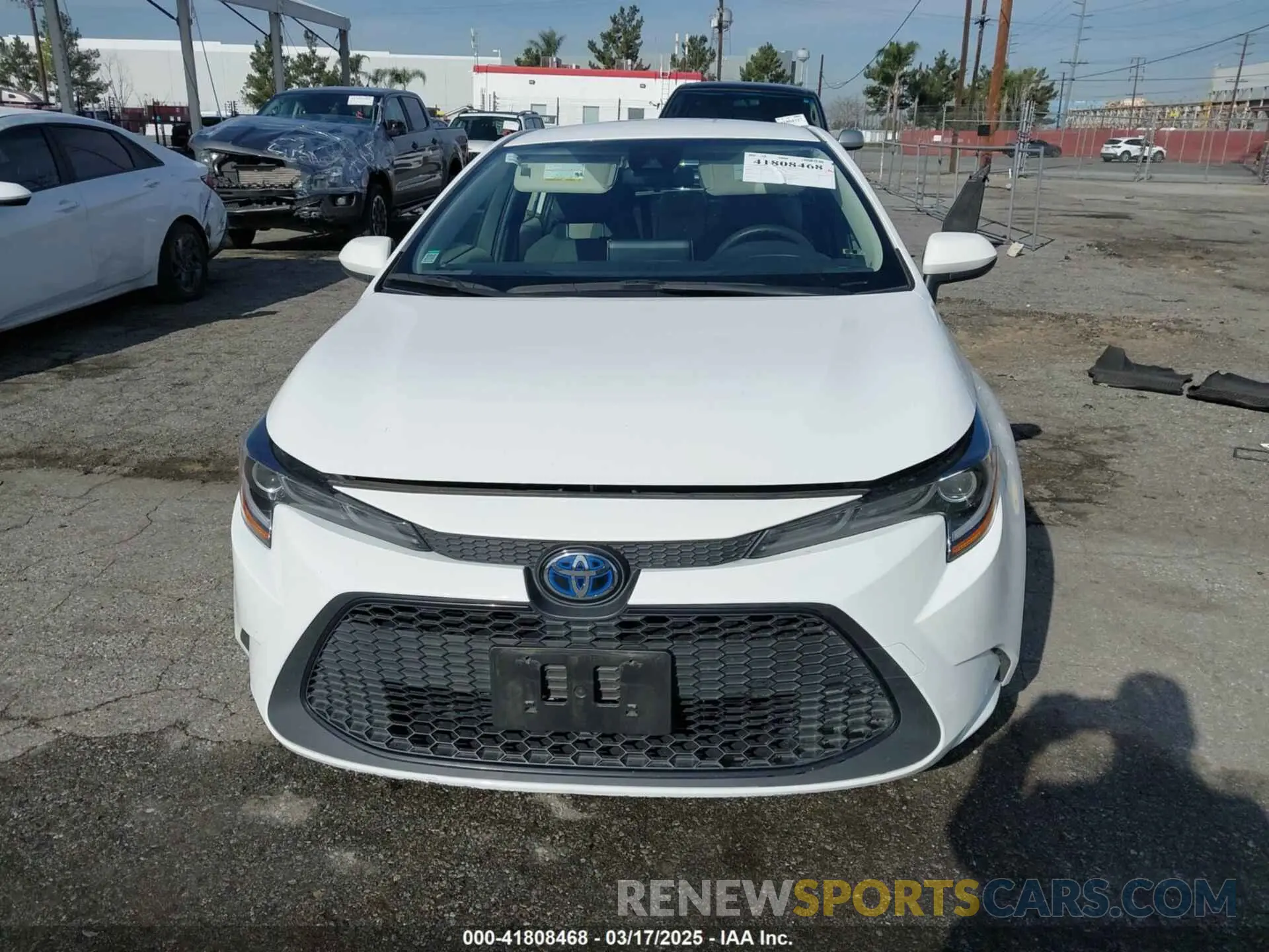 12 Photograph of a damaged car JTDEAMDE4MJ032692 TOYOTA COROLLA 2021