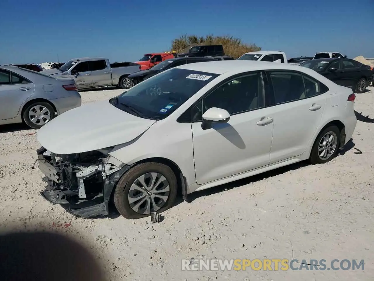 1 Photograph of a damaged car JTDEAMDE5MJ003900 TOYOTA COROLLA 2021