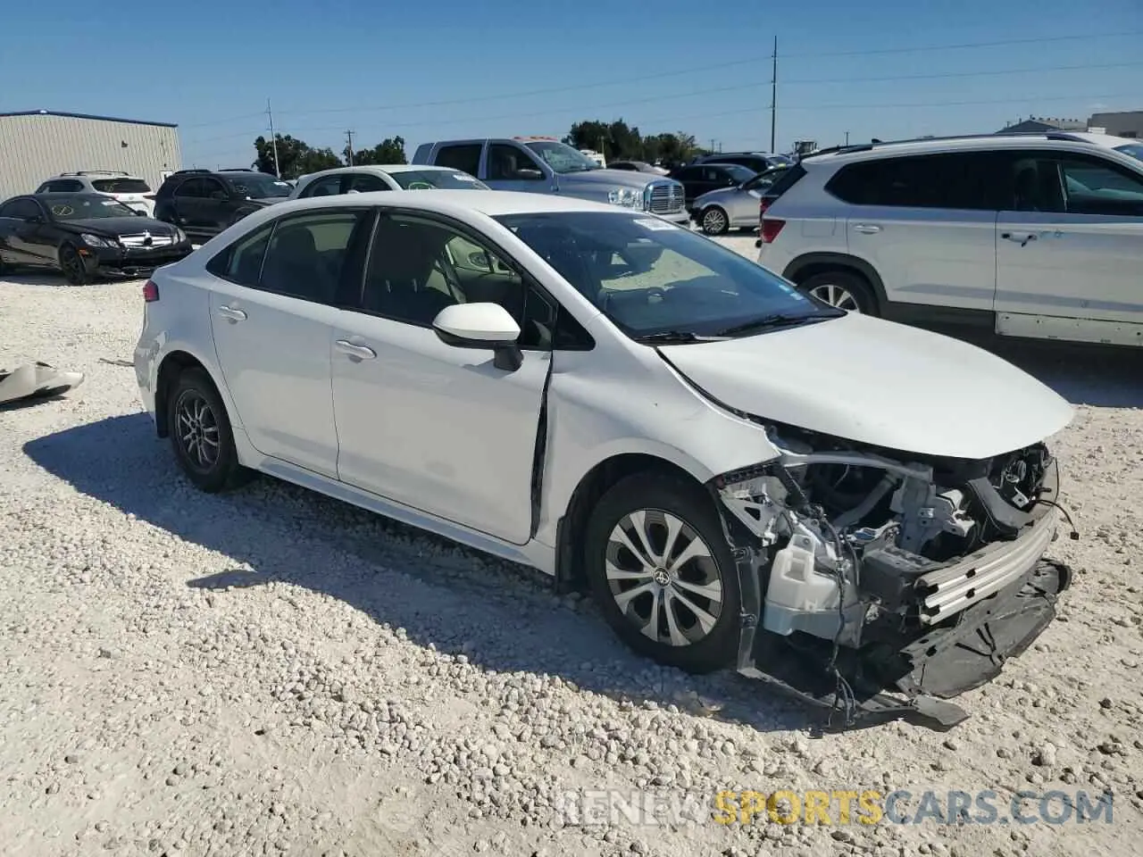 4 Photograph of a damaged car JTDEAMDE5MJ003900 TOYOTA COROLLA 2021