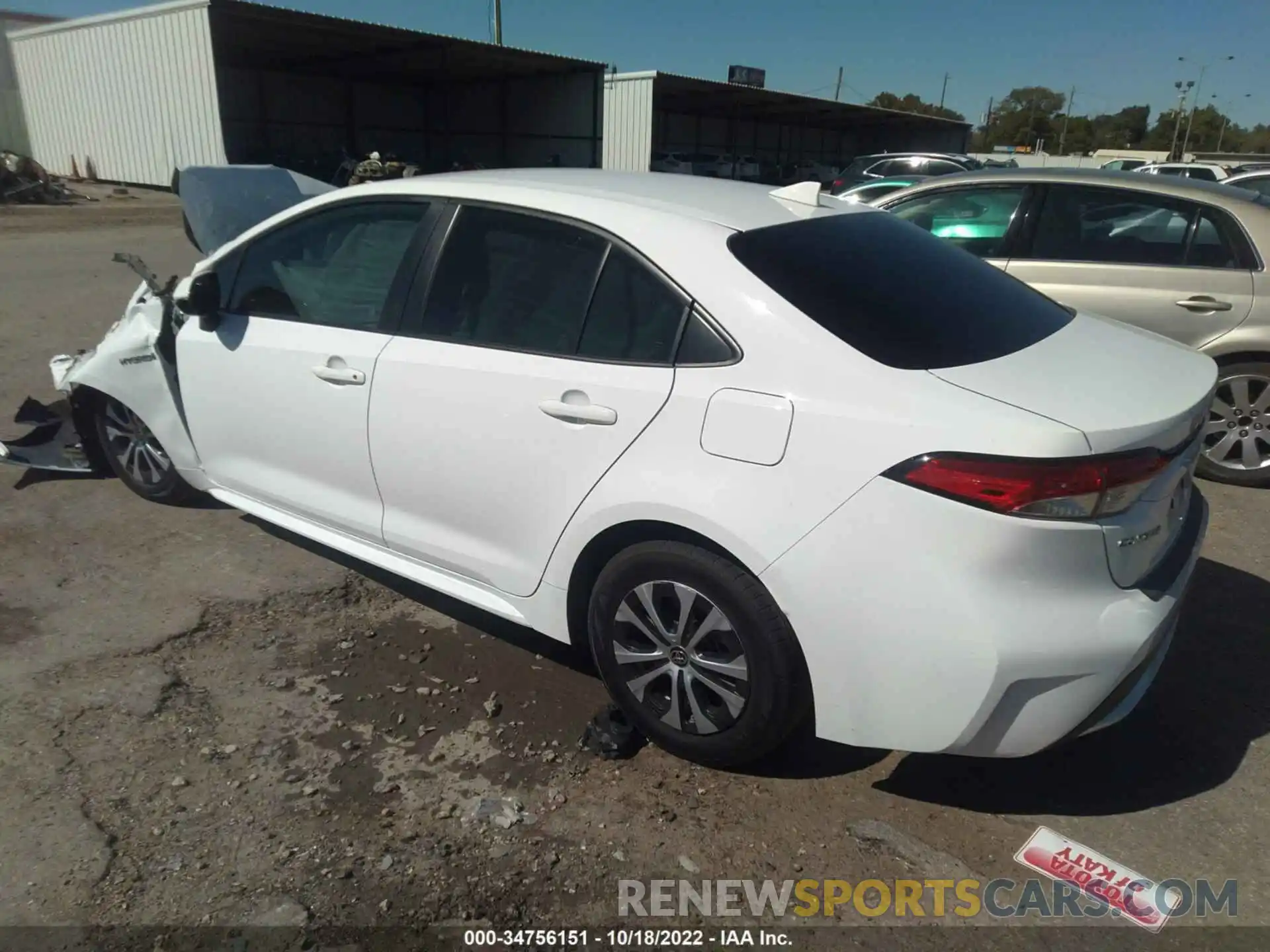 3 Photograph of a damaged car JTDEAMDE5MJ004562 TOYOTA COROLLA 2021