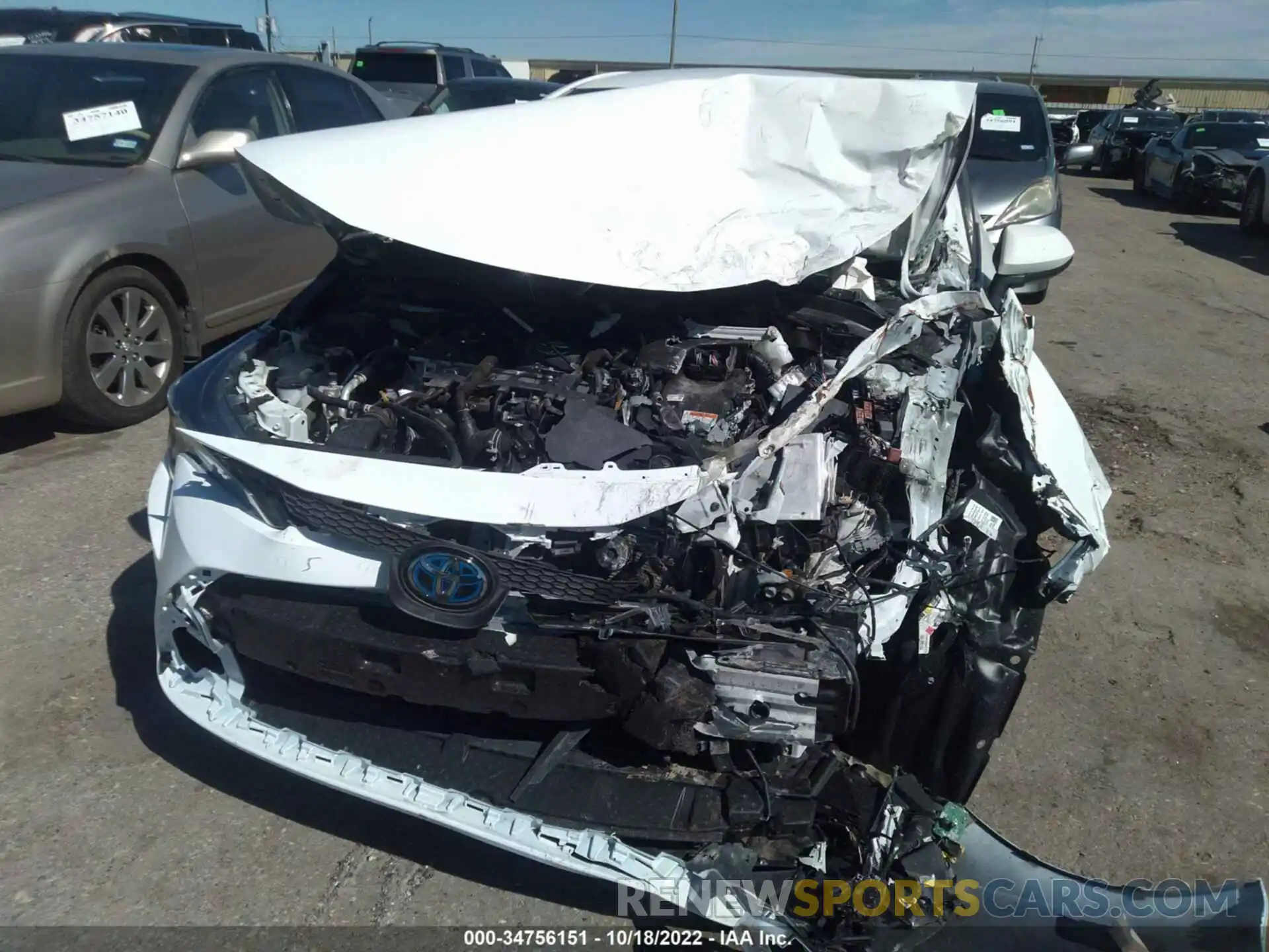 6 Photograph of a damaged car JTDEAMDE5MJ004562 TOYOTA COROLLA 2021