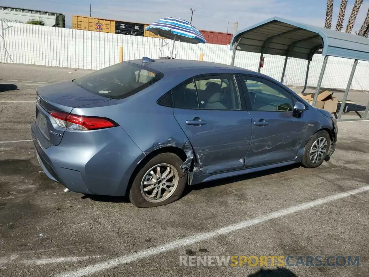 3 Photograph of a damaged car JTDEAMDE5MJ013830 TOYOTA COROLLA 2021