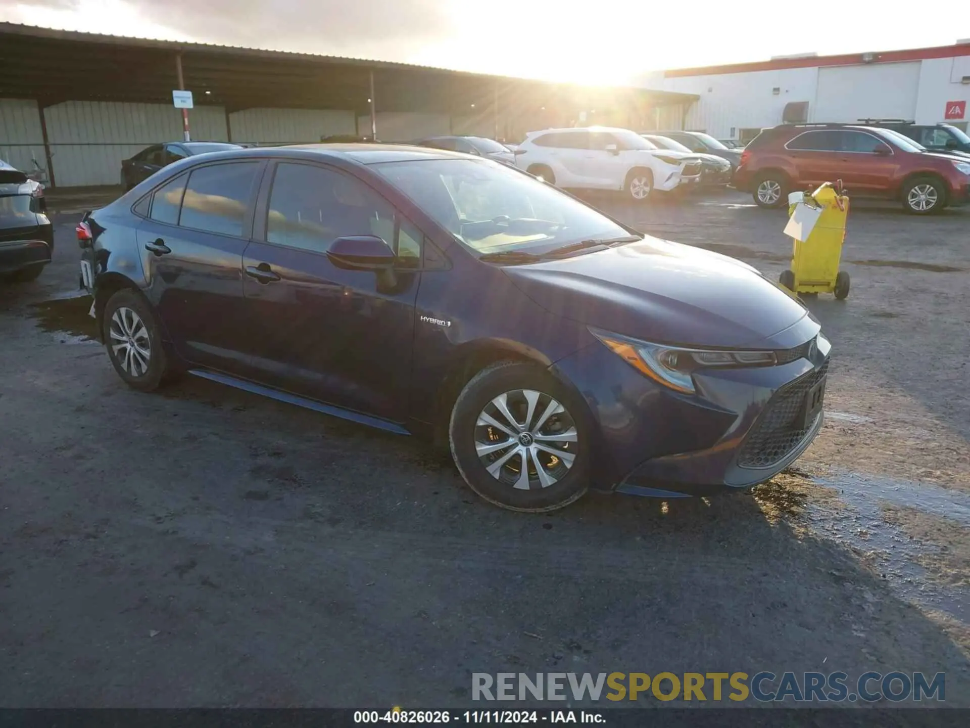 1 Photograph of a damaged car JTDEAMDE5MJ021118 TOYOTA COROLLA 2021