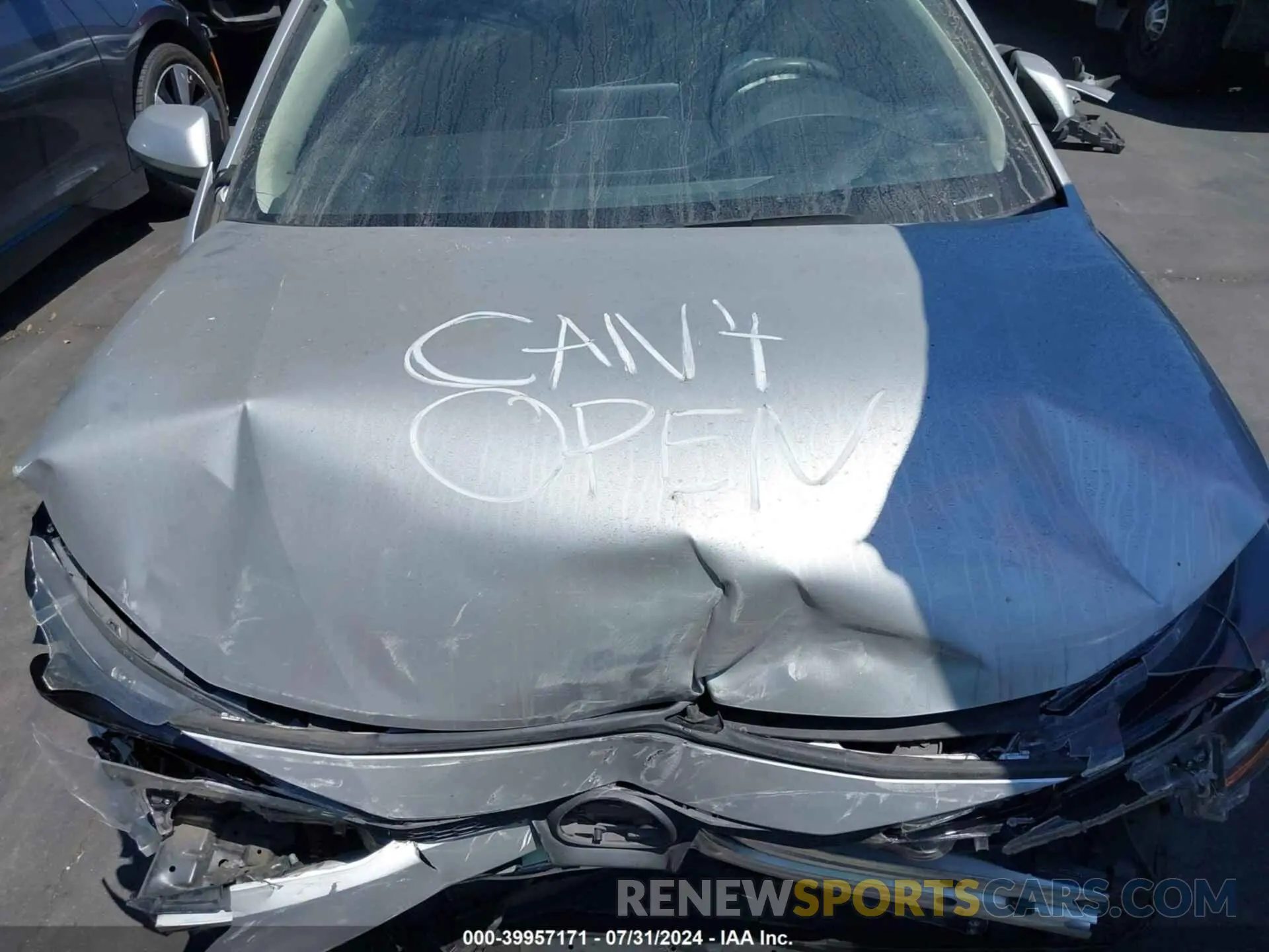 10 Photograph of a damaged car JTDEAMDE5MJ022348 TOYOTA COROLLA 2021
