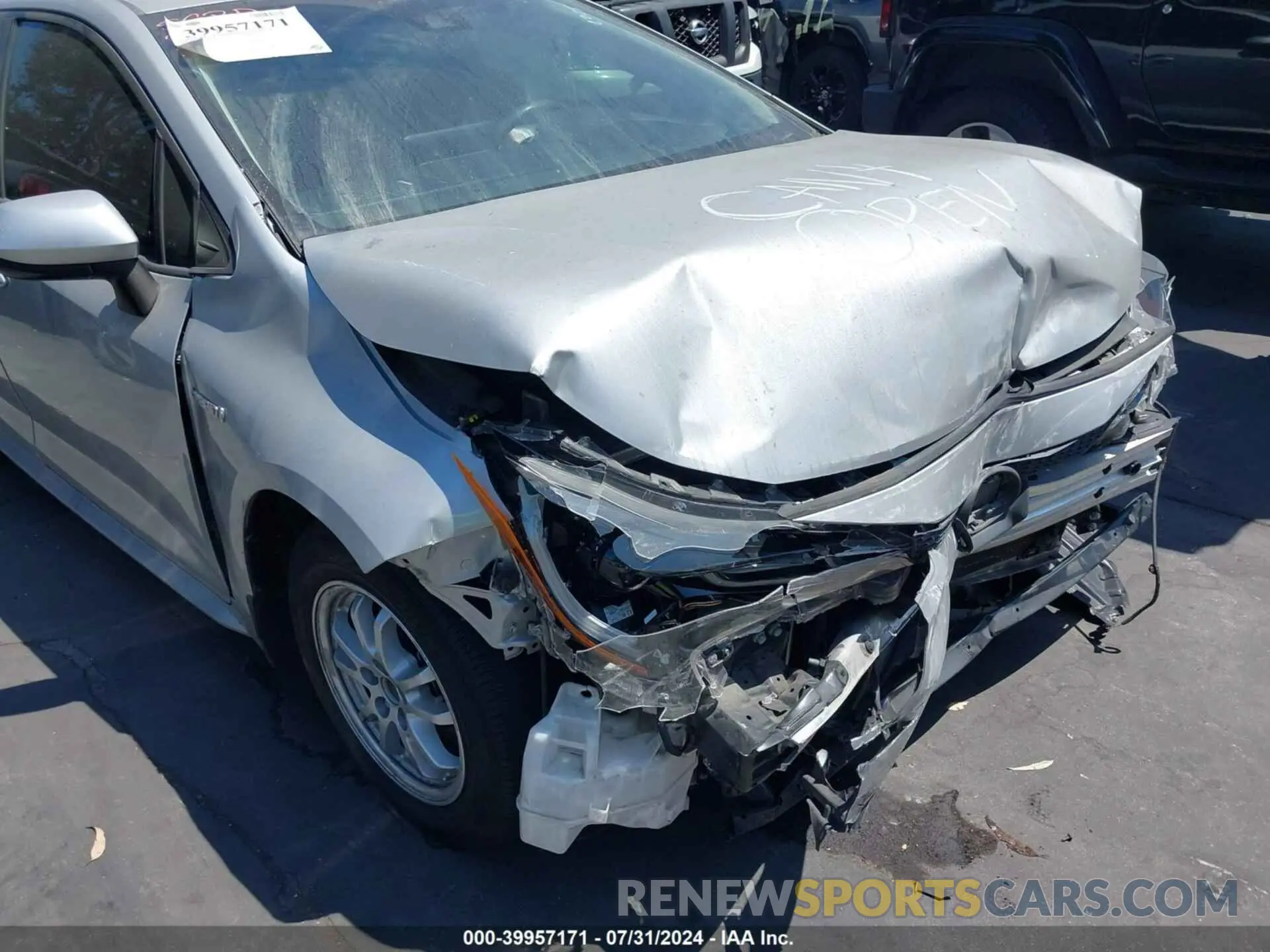 6 Photograph of a damaged car JTDEAMDE5MJ022348 TOYOTA COROLLA 2021