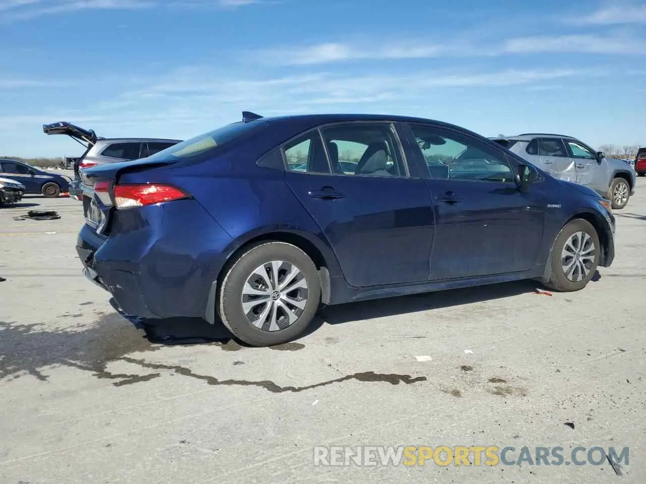 3 Photograph of a damaged car JTDEAMDE5MJ030899 TOYOTA COROLLA 2021