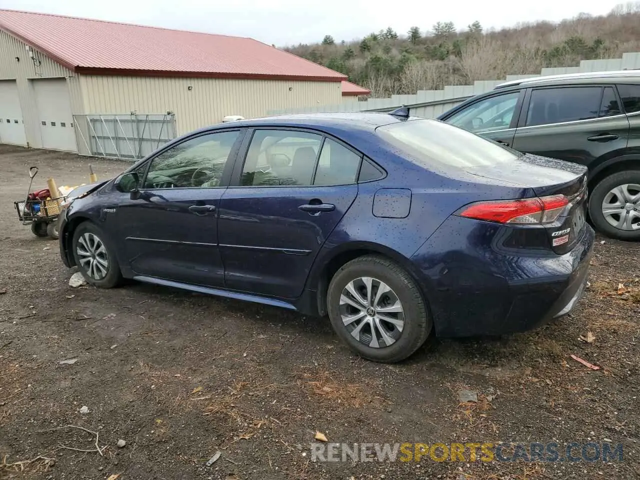 2 Photograph of a damaged car JTDEAMDE5MJ032426 TOYOTA COROLLA 2021