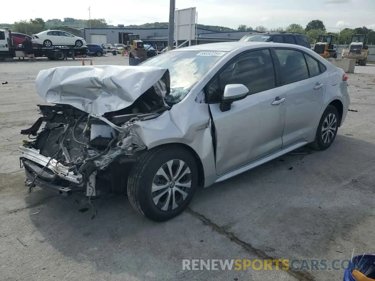 1 Photograph of a damaged car JTDEAMDE6MJ004229 TOYOTA COROLLA 2021