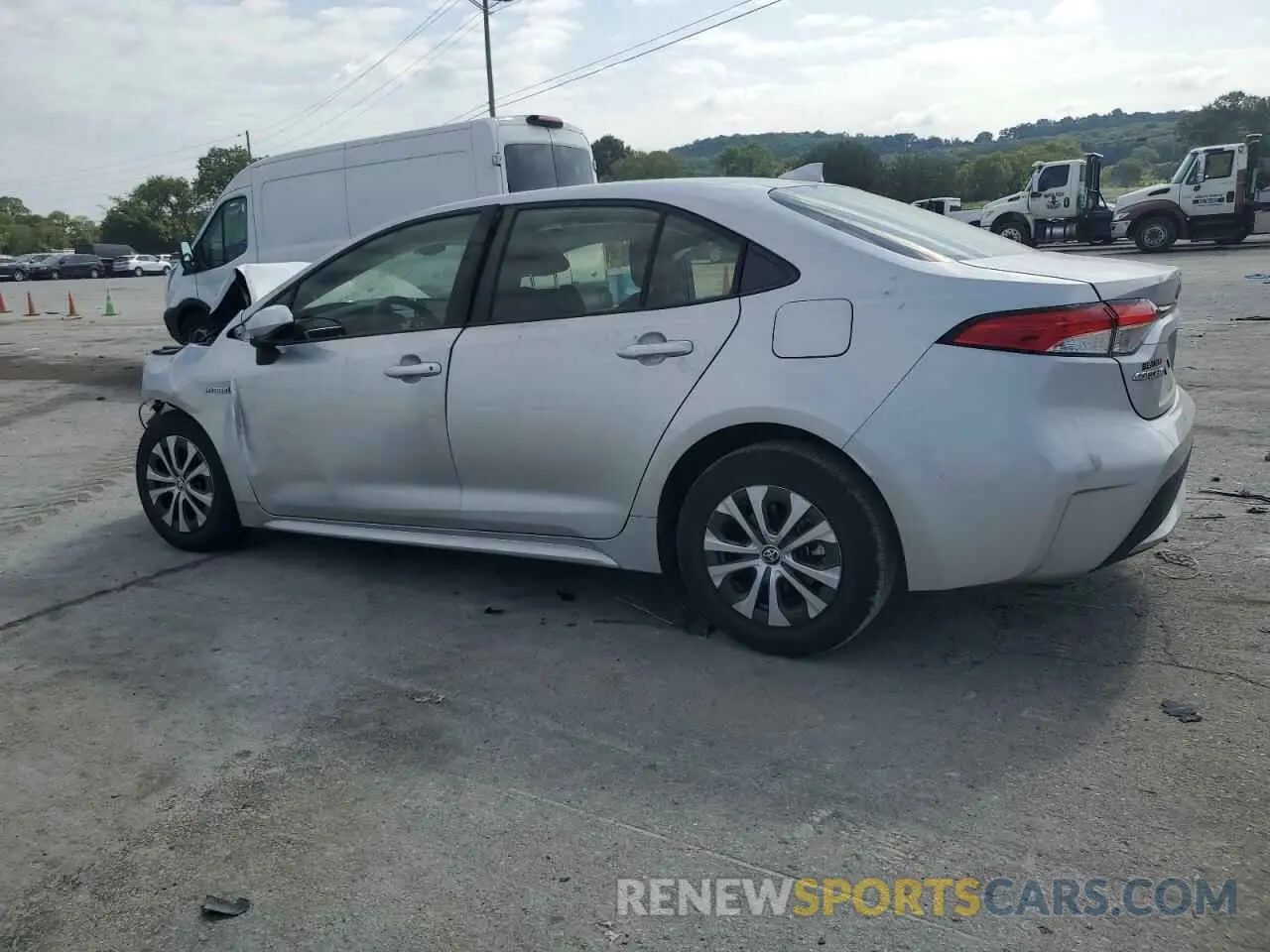 2 Photograph of a damaged car JTDEAMDE6MJ004229 TOYOTA COROLLA 2021