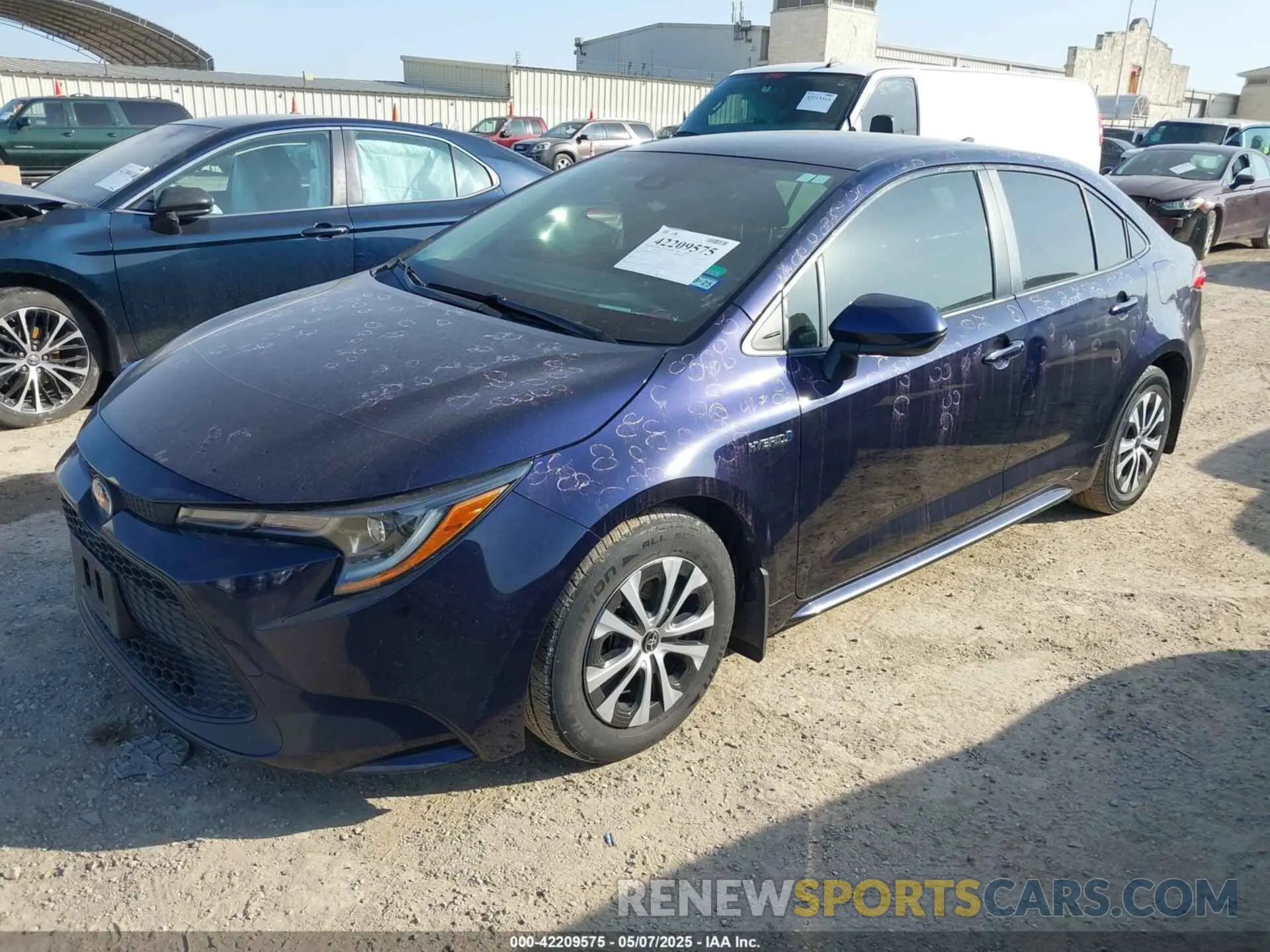 2 Photograph of a damaged car JTDEAMDE6MJ004554 TOYOTA COROLLA 2021