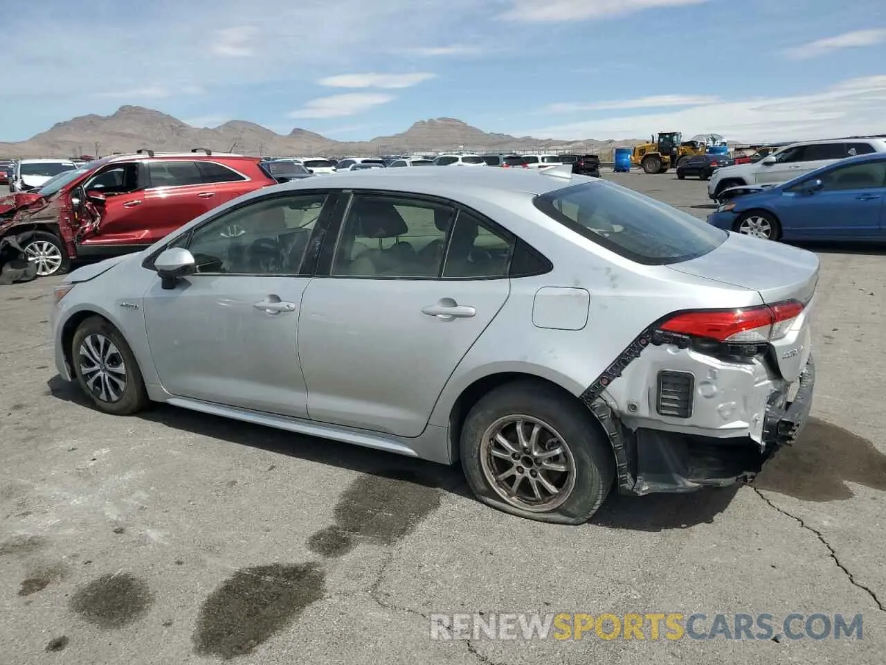2 Photograph of a damaged car JTDEAMDE6MJ008863 TOYOTA COROLLA 2021