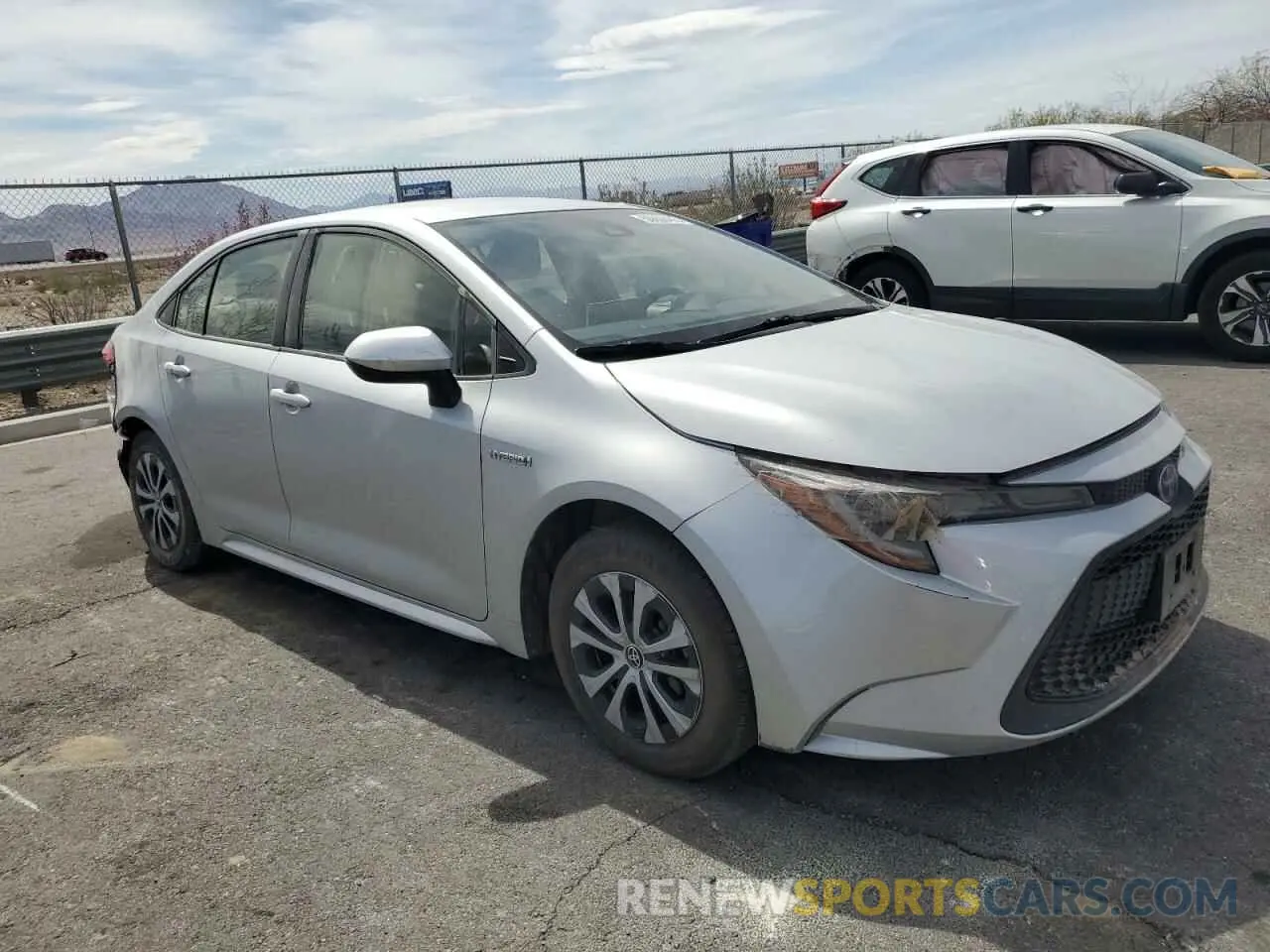 4 Photograph of a damaged car JTDEAMDE6MJ008863 TOYOTA COROLLA 2021