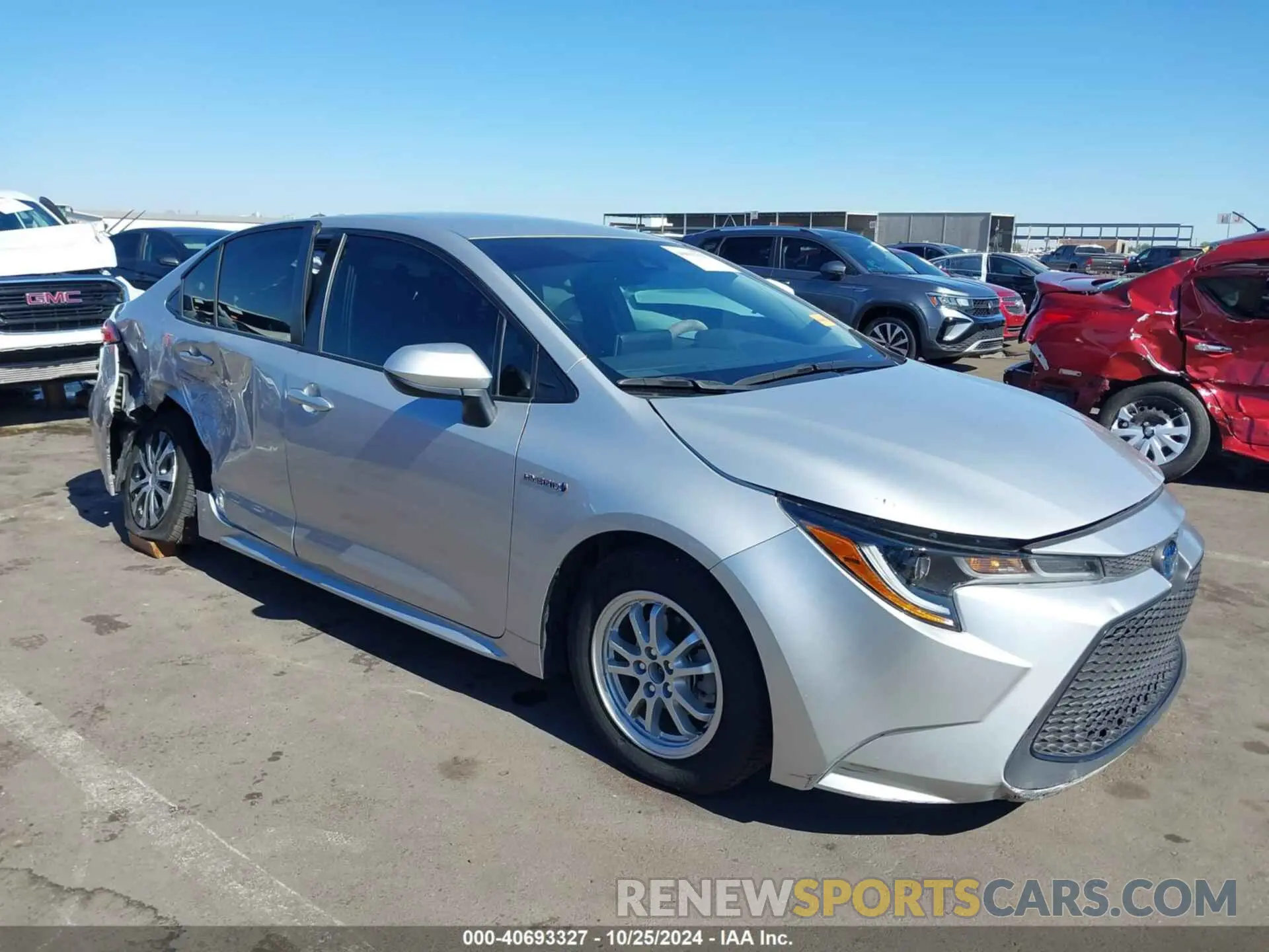 1 Photograph of a damaged car JTDEAMDE6MJ025680 TOYOTA COROLLA 2021