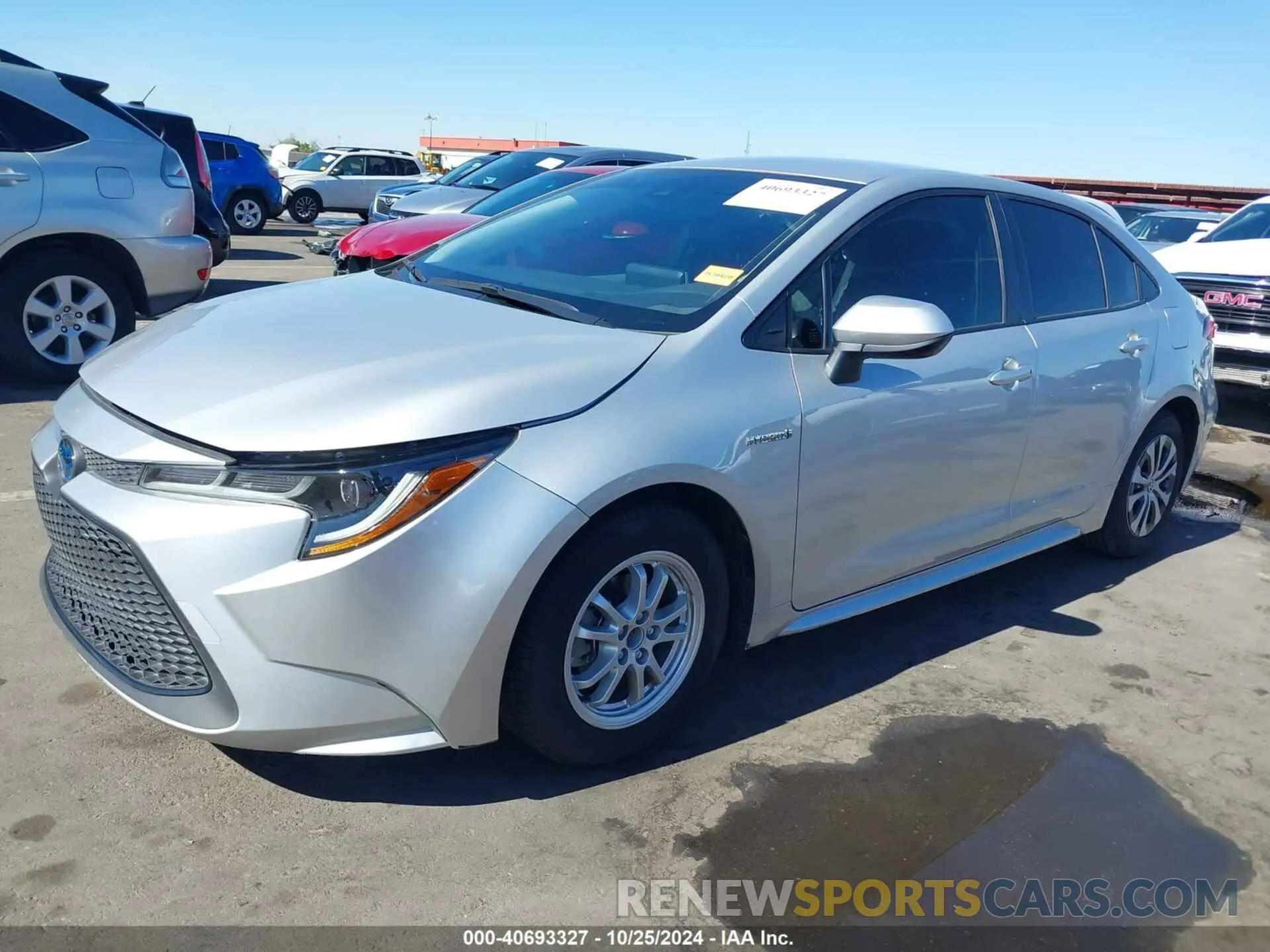 2 Photograph of a damaged car JTDEAMDE6MJ025680 TOYOTA COROLLA 2021