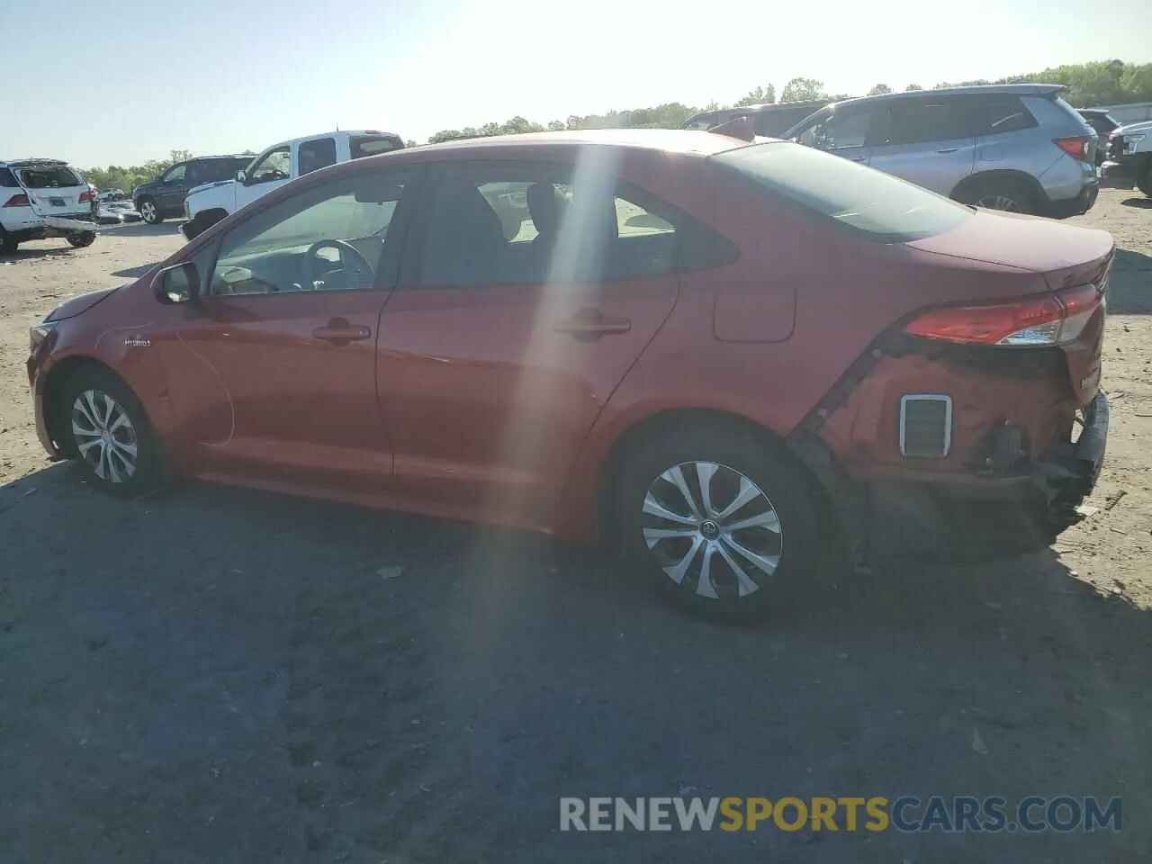 2 Photograph of a damaged car JTDEAMDE6MJ026618 TOYOTA COROLLA 2021