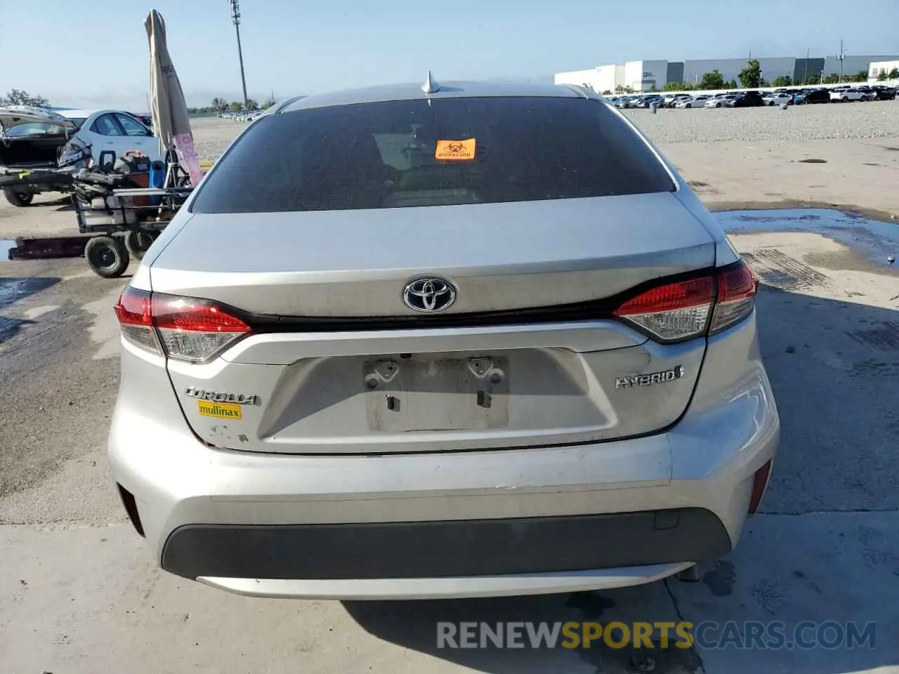 6 Photograph of a damaged car JTDEAMDE6MJ031432 TOYOTA COROLLA 2021