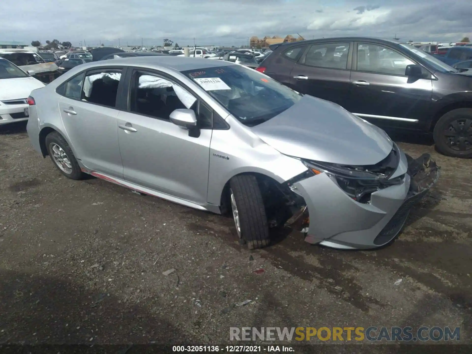 1 Photograph of a damaged car JTDEAMDE7MJ000352 TOYOTA COROLLA 2021