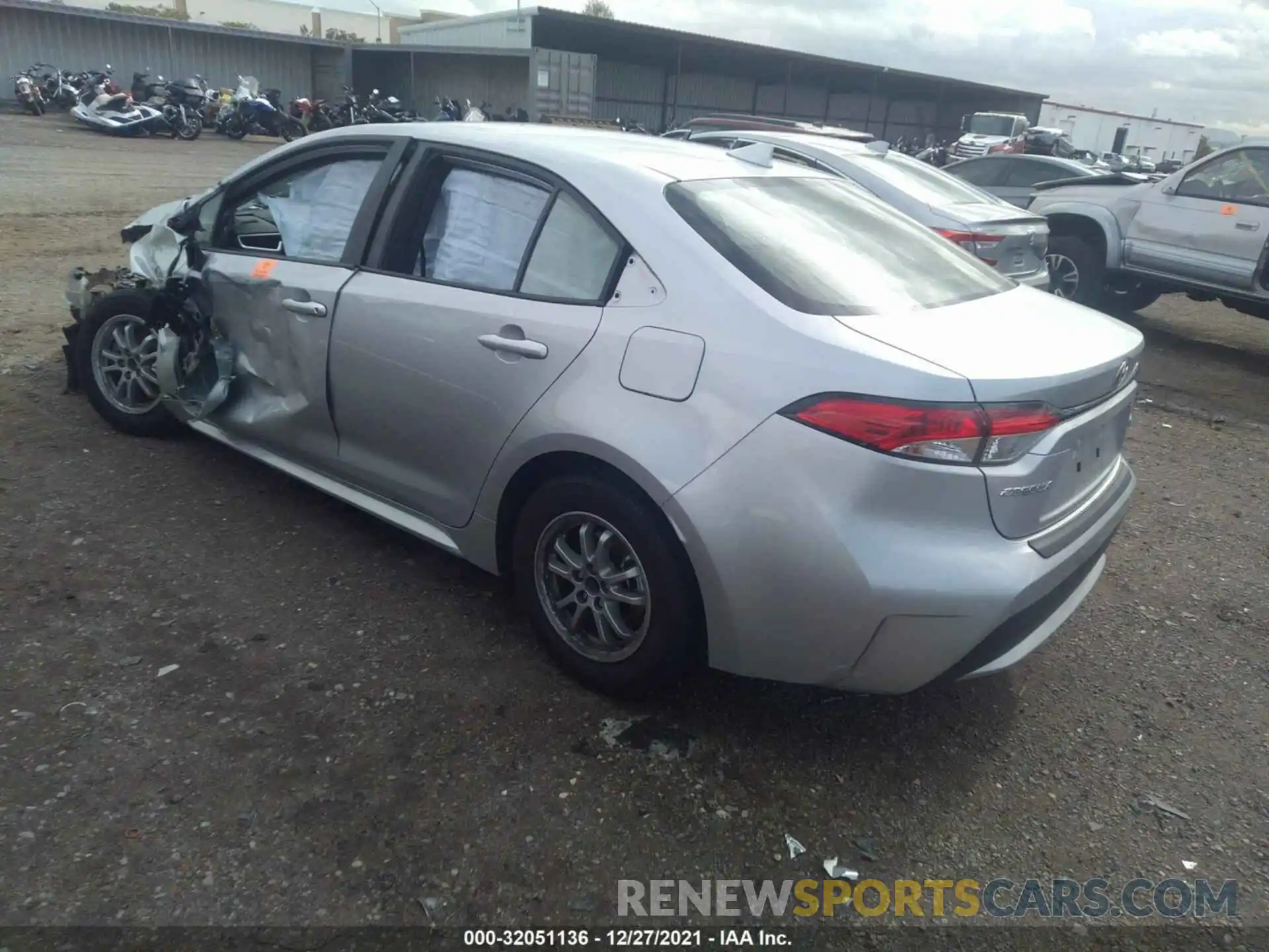 3 Photograph of a damaged car JTDEAMDE7MJ000352 TOYOTA COROLLA 2021