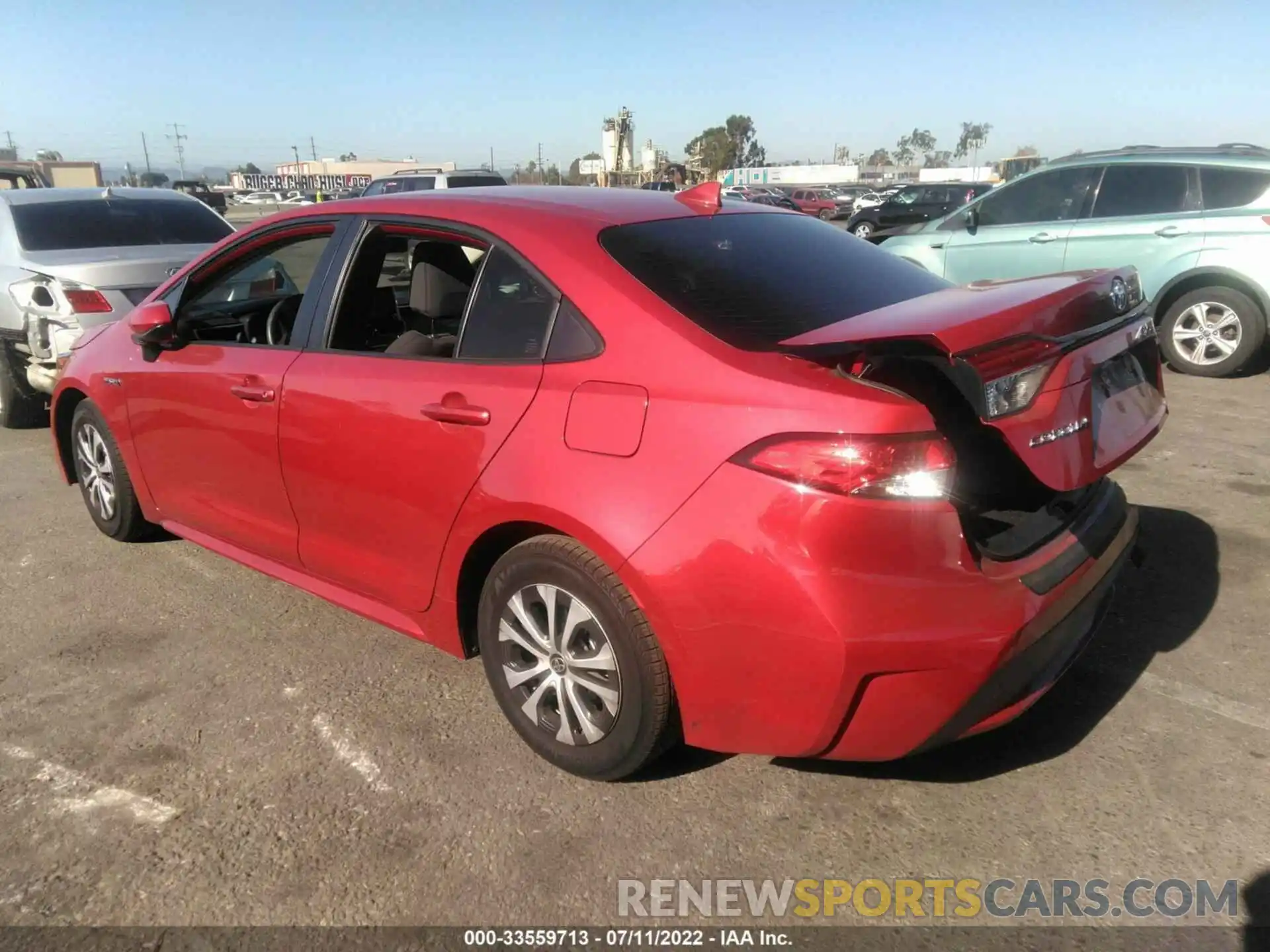 3 Photograph of a damaged car JTDEAMDE7MJ016910 TOYOTA COROLLA 2021