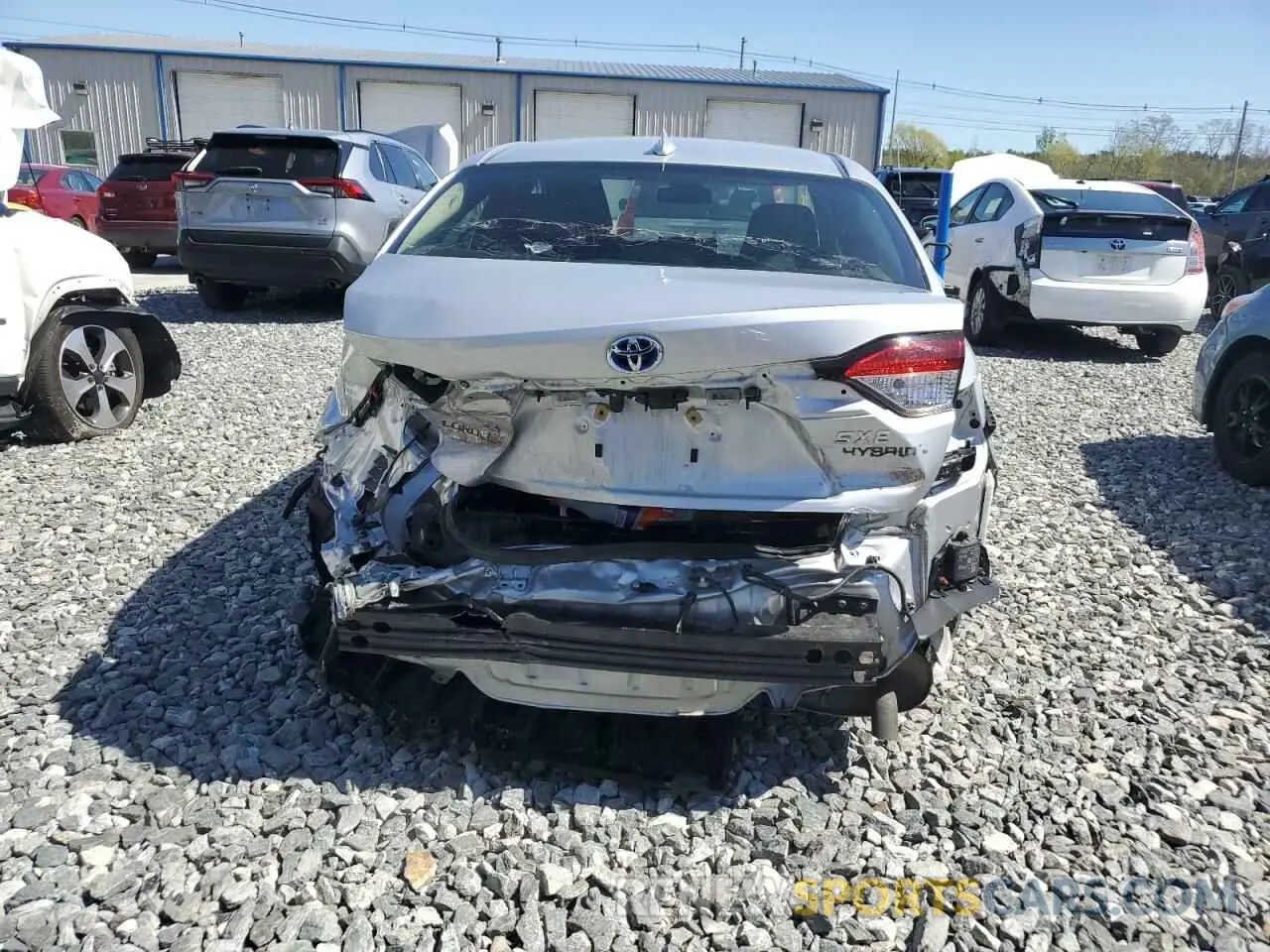6 Photograph of a damaged car JTDEAMDE7MJ017300 TOYOTA COROLLA 2021