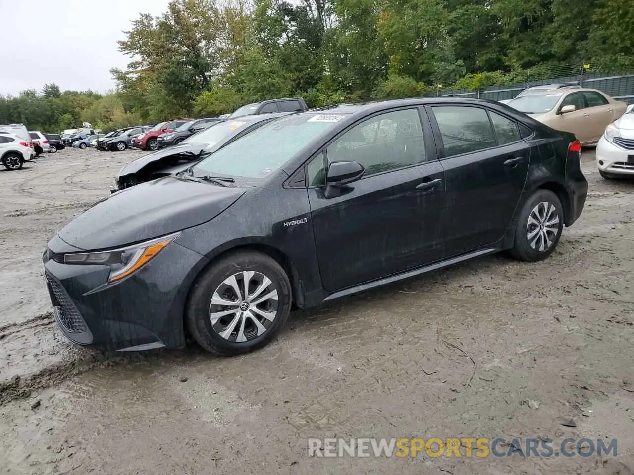 1 Photograph of a damaged car JTDEAMDE7MJ017720 TOYOTA COROLLA 2021