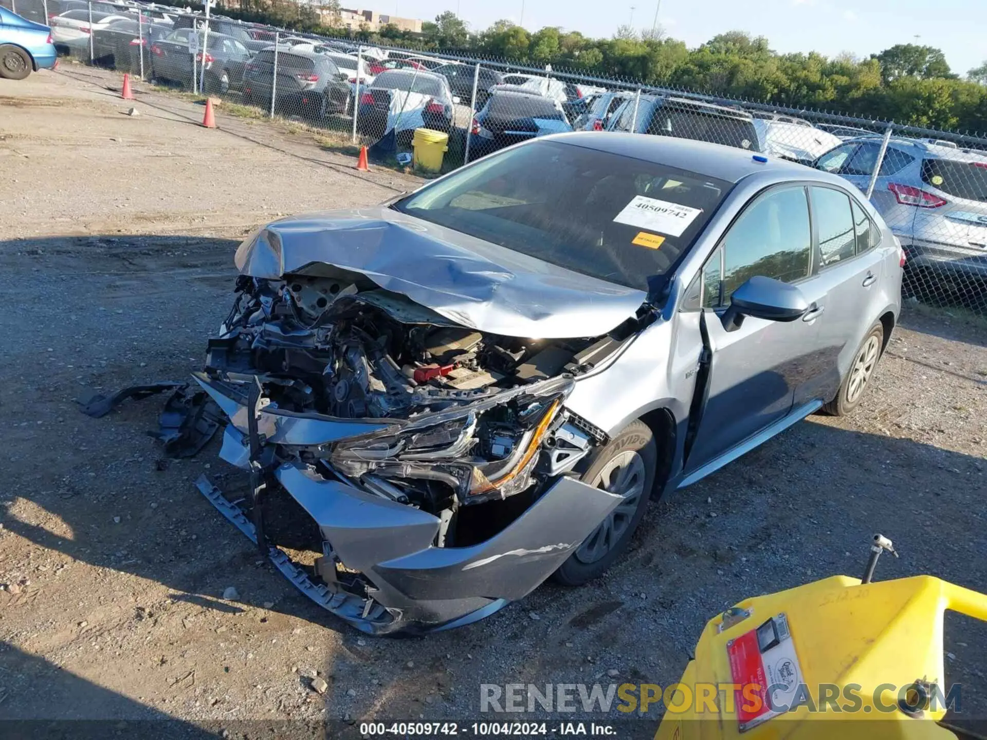 2 Photograph of a damaged car JTDEAMDE7MJ018110 TOYOTA COROLLA 2021