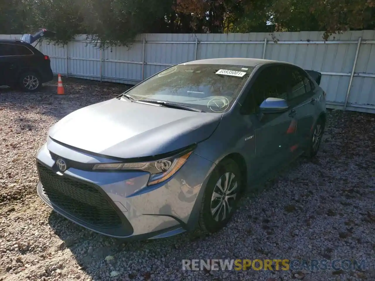 2 Photograph of a damaged car JTDEAMDE7MJ024070 TOYOTA COROLLA 2021