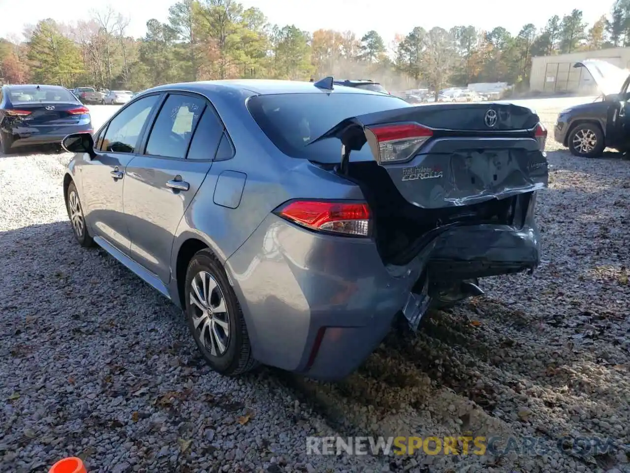 3 Photograph of a damaged car JTDEAMDE7MJ024070 TOYOTA COROLLA 2021