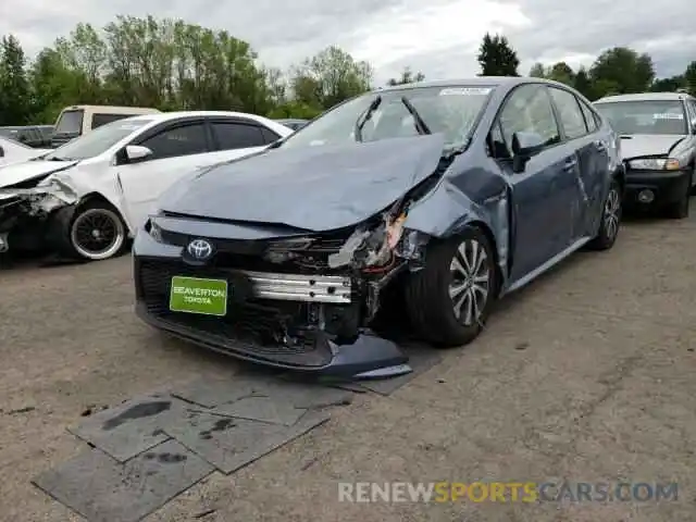 2 Photograph of a damaged car JTDEAMDE7MJ032427 TOYOTA COROLLA 2021