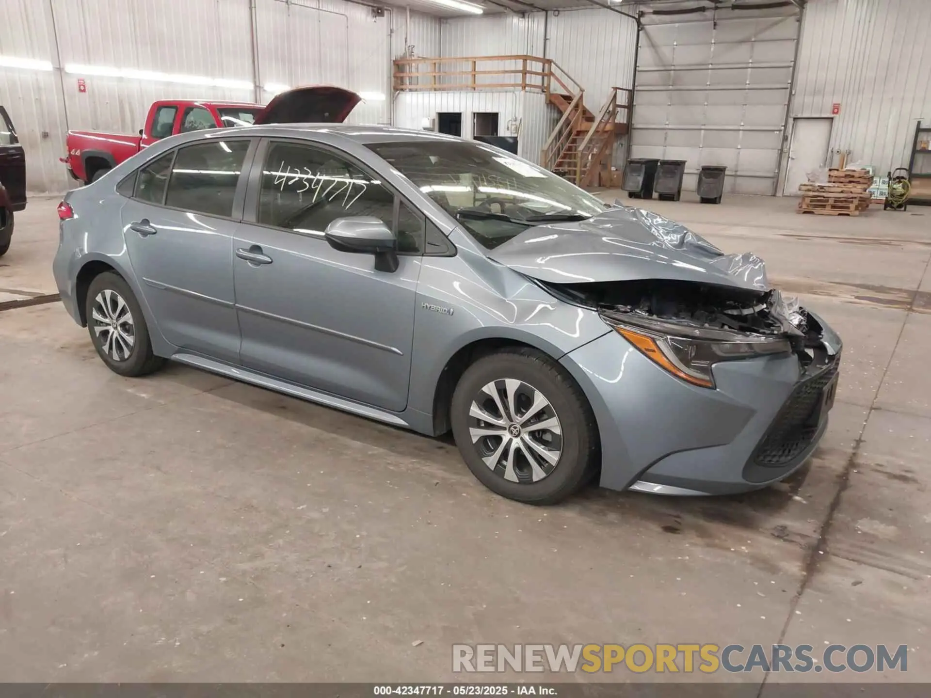 1 Photograph of a damaged car JTDEAMDE7MJ033187 TOYOTA COROLLA 2021