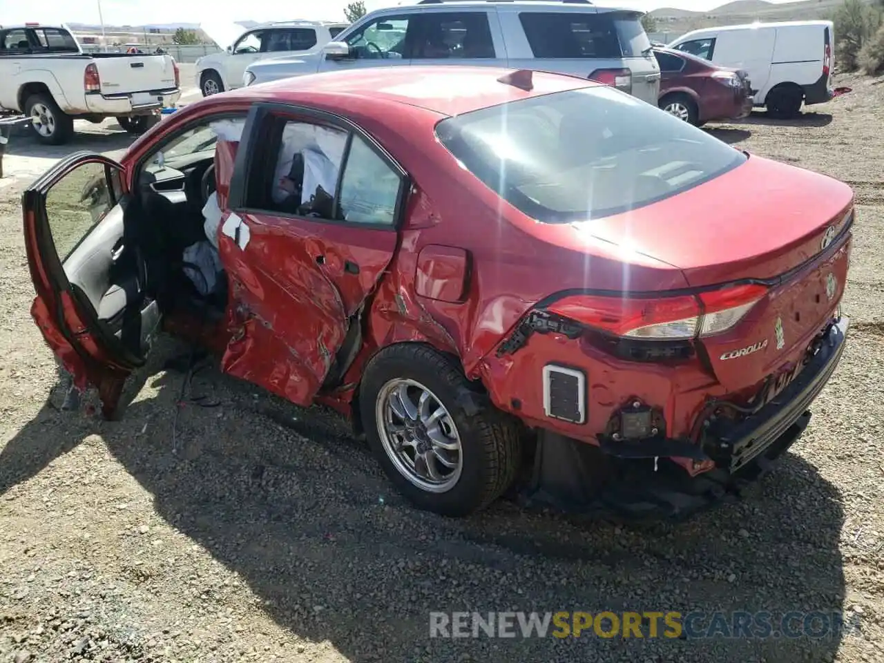 3 Photograph of a damaged car JTDEAMDE7MJ035554 TOYOTA COROLLA 2021