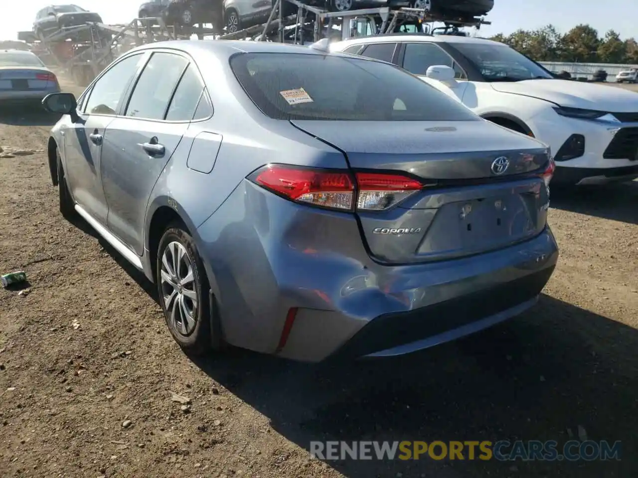 3 Photograph of a damaged car JTDEAMDE8MJ002868 TOYOTA COROLLA 2021