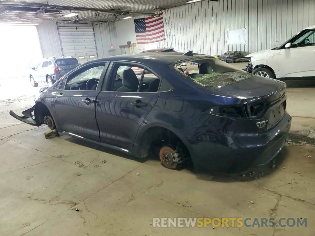 2 Photograph of a damaged car JTDEAMDE8MJ003602 TOYOTA COROLLA 2021