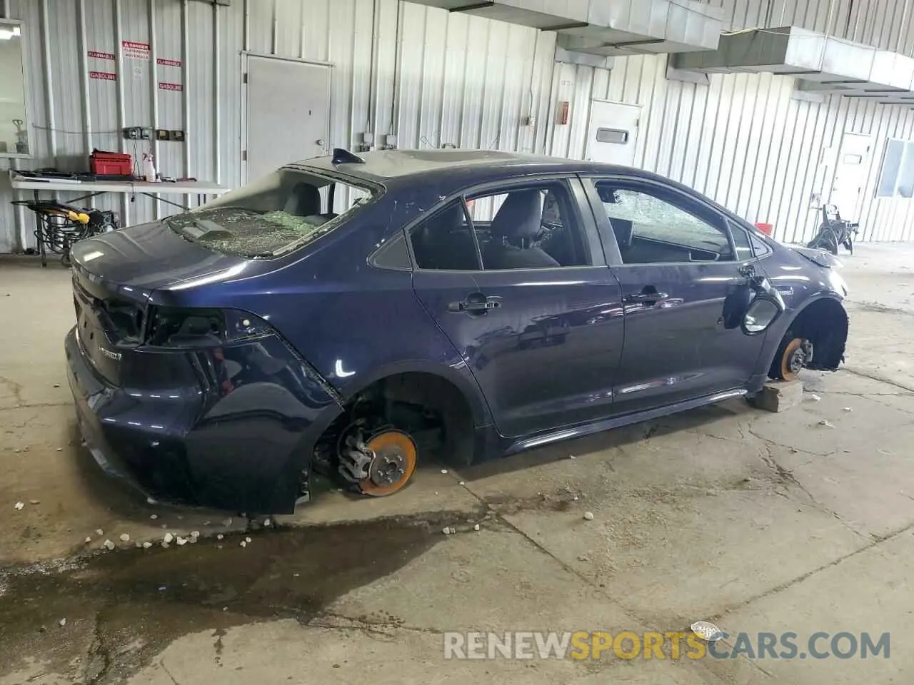 3 Photograph of a damaged car JTDEAMDE8MJ003602 TOYOTA COROLLA 2021