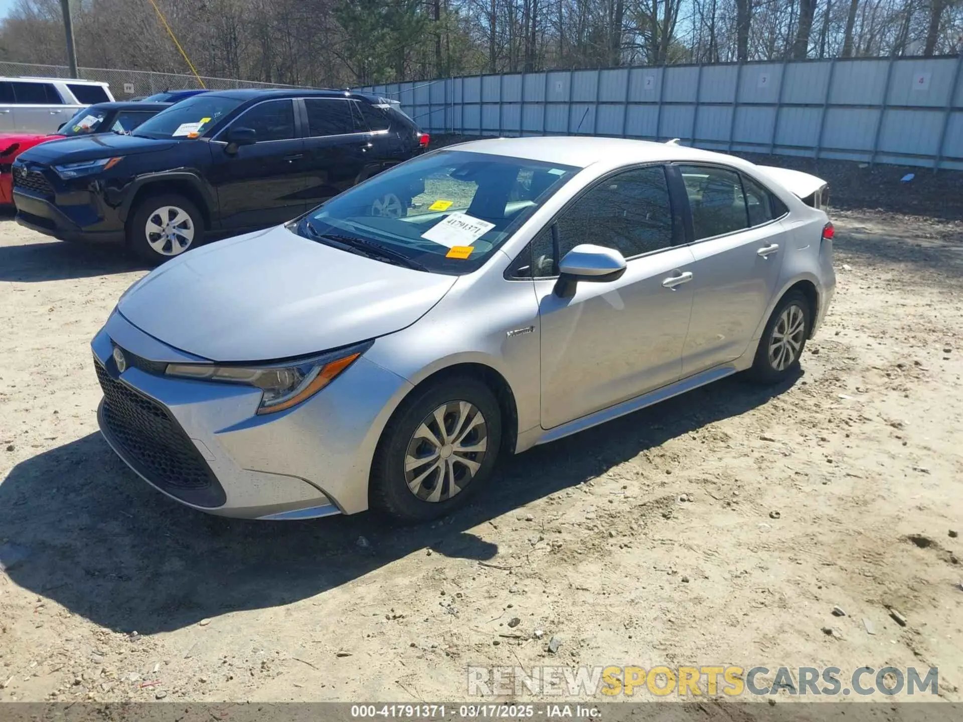 2 Photograph of a damaged car JTDEAMDE8MJ011201 TOYOTA COROLLA 2021