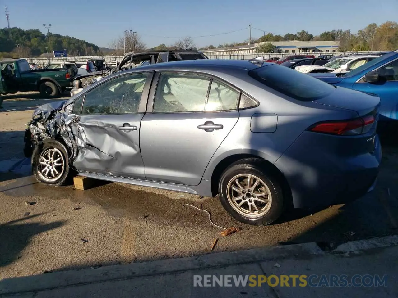 2 Photograph of a damaged car JTDEAMDE8MJ022859 TOYOTA COROLLA 2021