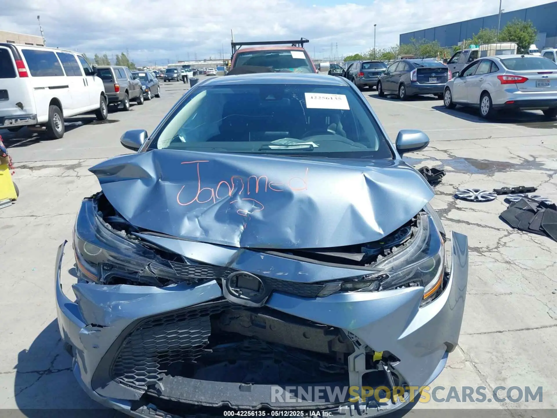 10 Photograph of a damaged car JTDEAMDE8MJ025034 TOYOTA COROLLA 2021