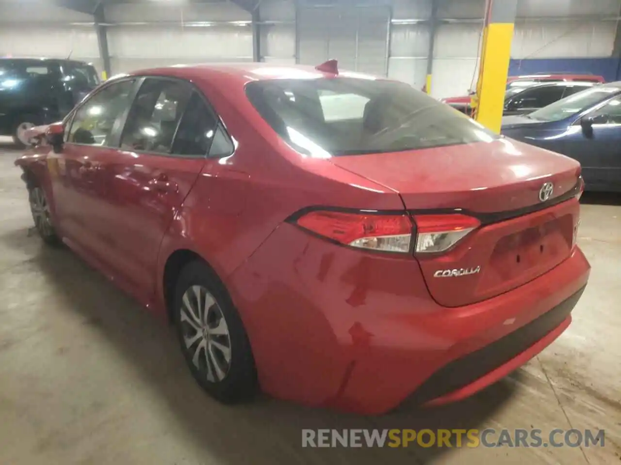 3 Photograph of a damaged car JTDEAMDE8MJ025163 TOYOTA COROLLA 2021