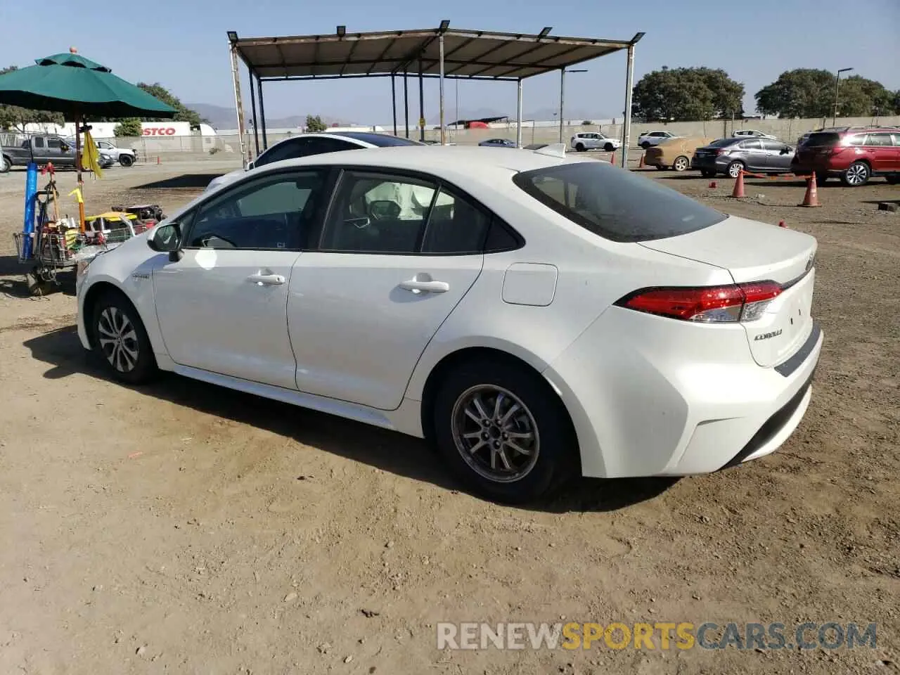 2 Photograph of a damaged car JTDEAMDE8MJ030587 TOYOTA COROLLA 2021