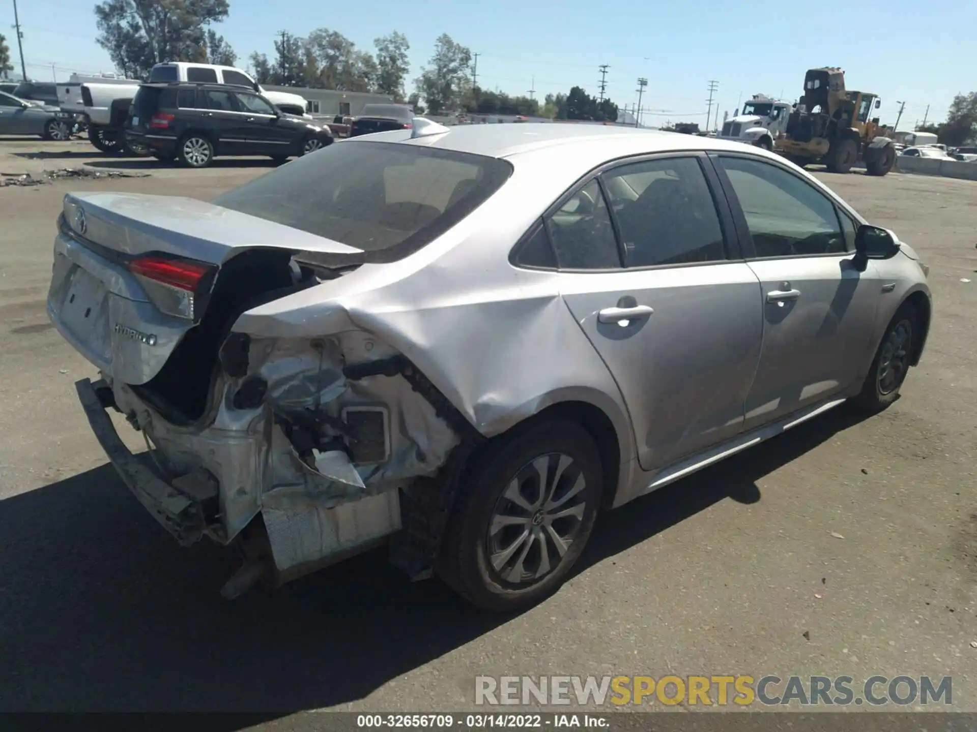 4 Photograph of a damaged car JTDEAMDE8MJ034171 TOYOTA COROLLA 2021