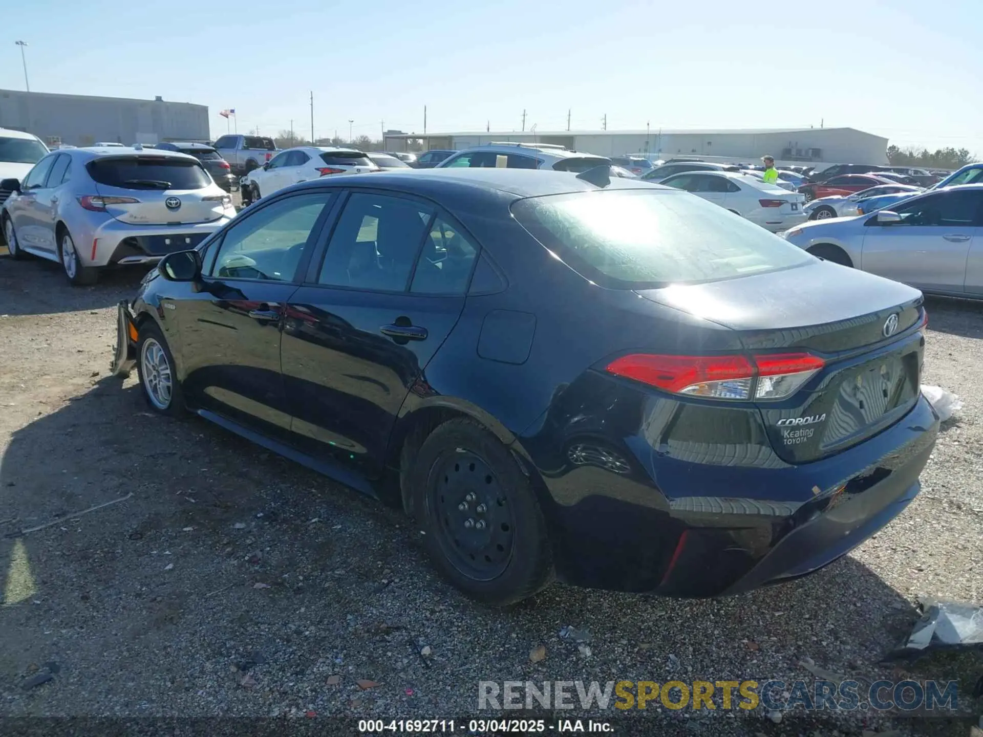 3 Photograph of a damaged car JTDEAMDE8MJ034218 TOYOTA COROLLA 2021
