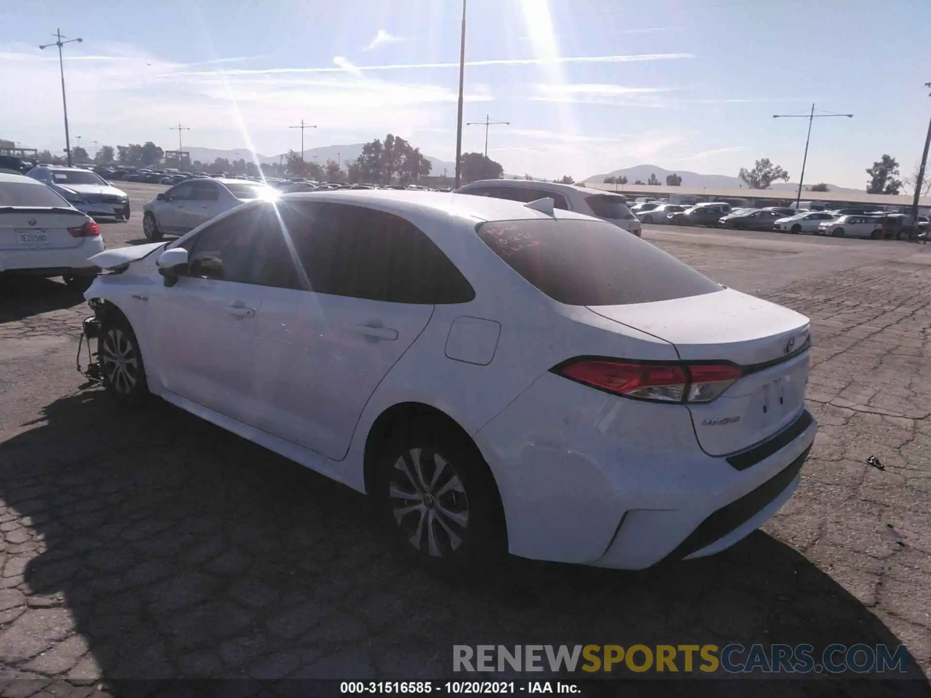 3 Photograph of a damaged car JTDEAMDE8MJ034848 TOYOTA COROLLA 2021