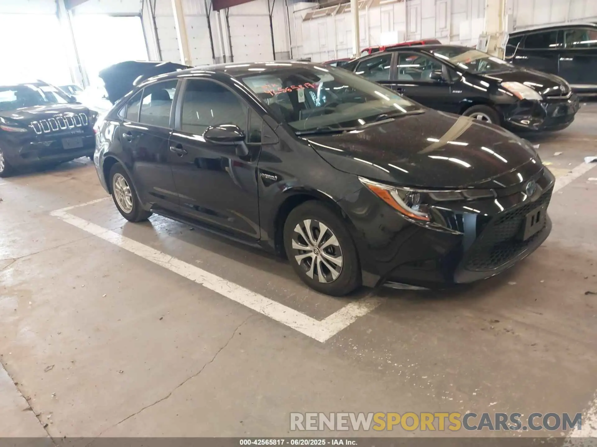 1 Photograph of a damaged car JTDEAMDE9MJ000577 TOYOTA COROLLA 2021
