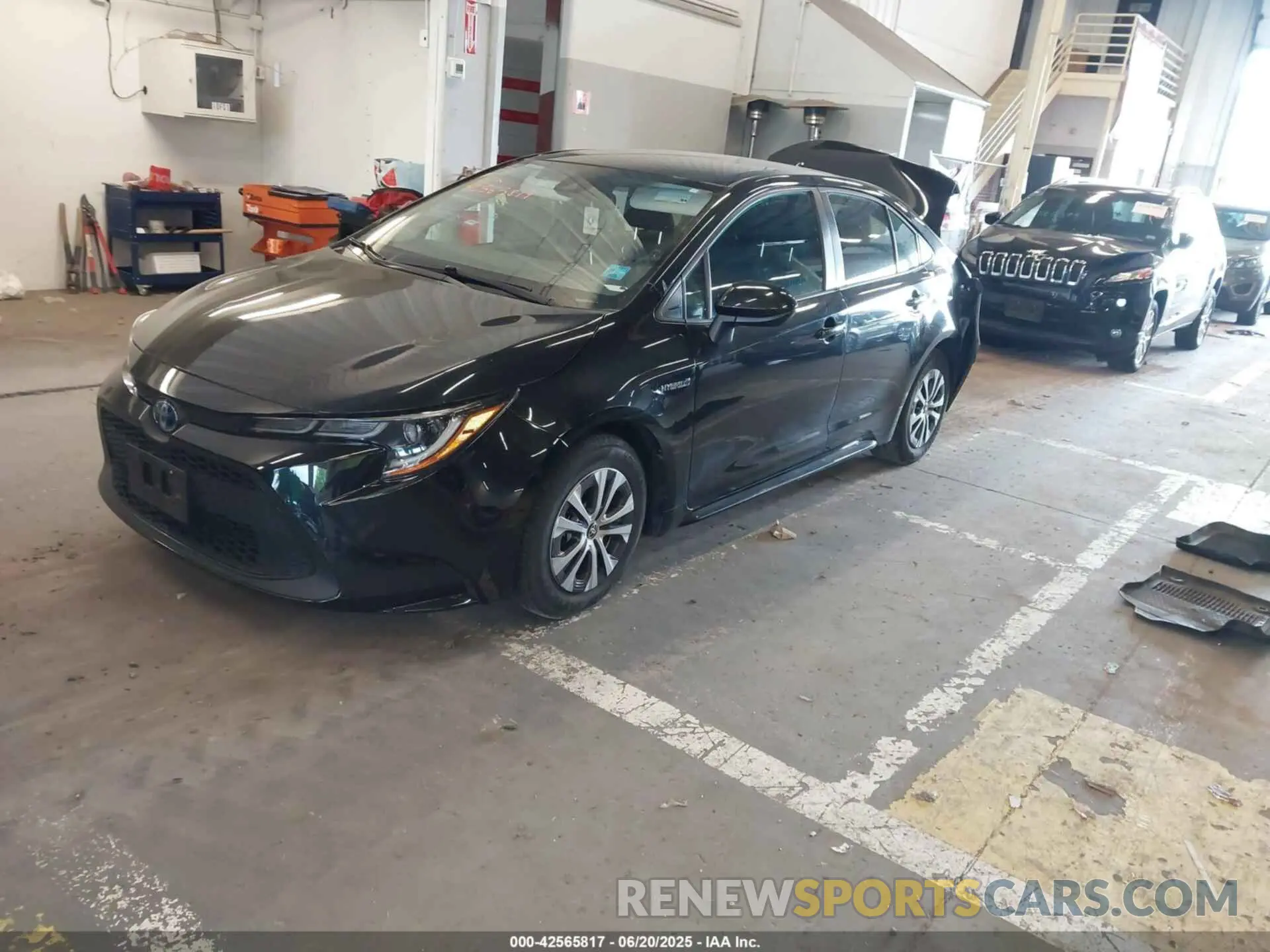 2 Photograph of a damaged car JTDEAMDE9MJ000577 TOYOTA COROLLA 2021