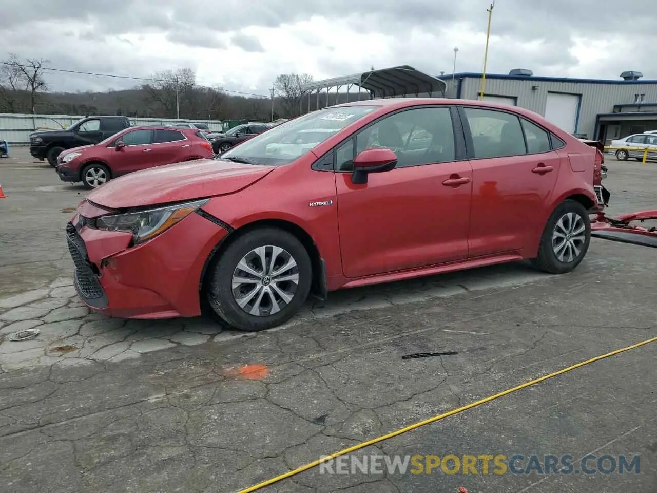 1 Photograph of a damaged car JTDEAMDE9MJ003897 TOYOTA COROLLA 2021